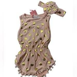 Infant romper/ headband